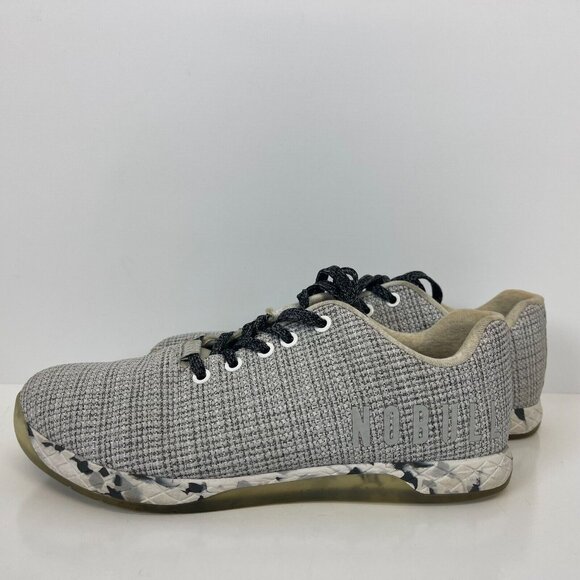Nobull Outwork Training Shoes White Heather Granite Mens Size 9 - Picture 1 of 6